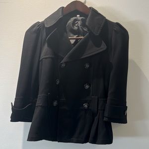 Woman black jacket